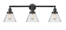 Innovations Lighting 205-BK-G44-LED - Cone - 3 Light - 32 inch - Matte Black - Bath Vanity Light