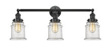 Innovations Lighting 205-OB-G184-LED - Canton - 3 Light - 30 inch - Oil Rubbed Bronze - Bath Vanity Light