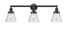 Innovations Lighting 205-OB-G64-LED - Cone - 3 Light - 30 inch - Oil Rubbed Bronze - Bath Vanity Light