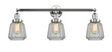 Innovations Lighting 205-PC-G142-LED - Chatham - 3 Light - 30 inch - Polished Chrome - Bath Vanity Light