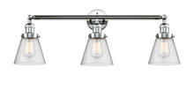 Innovations Lighting 205-PC-G64-LED - Cone - 3 Light - 30 inch - Polished Chrome - Bath Vanity Light