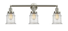 Innovations Lighting 205-SN-G184-LED - Canton - 3 Light - 30 inch - Brushed Satin Nickel - Bath Vanity Light