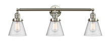 Innovations Lighting 205-SN-G64-LED - Cone - 3 Light - 30 inch - Brushed Satin Nickel - Bath Vanity Light