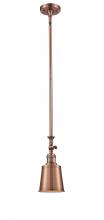 Innovations Lighting 206-AC-M9-AC-LED - Addison - 1 Light - 5 inch - Antique Copper - Stem Hung - Mini Pendant