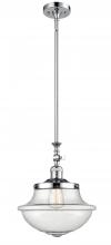 Innovations Lighting 206-PC-G544-LED - Oxford - 1 Light - 12 inch - Polished Chrome - Stem Hung - Mini Pendant