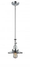 Innovations Lighting 206-PC-M7-LED - Railroad - 1 Light - 8 inch - Polished Chrome - Stem Hung - Mini Pendant