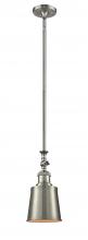 Innovations Lighting 206-SN-M9-SN-LED - Addison - 1 Light - 5 inch - Brushed Satin Nickel - Stem Hung - Mini Pendant