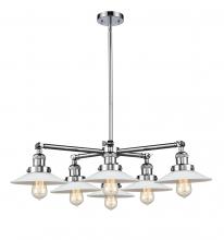 Innovations Lighting 207-6CR-PC-G1 - Halophane 6 Light Chandelier