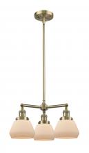 Innovations Lighting 207-AB-G171-LED - Fulton - 3 Light - 22 inch - Antique Brass - Stem Hung - Chandelier