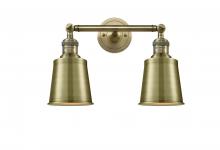 Innovations Lighting 208-AB-M9-AB-LED - Addison - 2 Light - 16 inch - Antique Brass - Bath Vanity Light