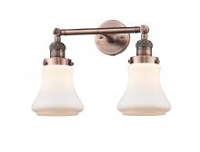 Innovations Lighting 208-AC-G191-LED - Bellmont - 2 Light - 17 inch - Antique Copper - Bath Vanity Light