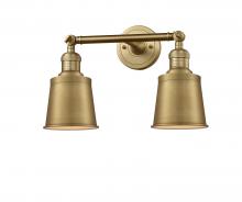 Innovations Lighting 208-BB-M9-BB-LED - Addison - 2 Light - 16 inch - Brushed Brass - Bath Vanity Light