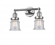 Innovations Lighting 208-PC-G184S-LED - Canton - 2 Light - 17 inch - Polished Chrome - Bath Vanity Light