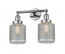 Innovations Lighting 208-PC-G262-LED - Stanton - 2 Light - 16 inch - Polished Chrome - Bath Vanity Light