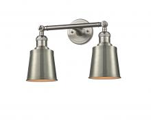 Innovations Lighting 208-SN-M9-SN-LED - Addison - 2 Light - 16 inch - Brushed Satin Nickel - Bath Vanity Light