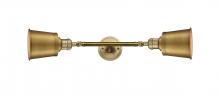 Innovations Lighting 208L-BB-M9-BB-LED - Addison - 2 Light - 5 inch - Brushed Brass - Bath Vanity Light