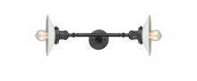 Innovations Lighting 208L-OB-G1-LED - Halophane - 2 Light - 9 inch - Oil Rubbed Bronze - Bath Vanity Light