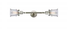 Innovations Lighting 208L-SN-G184S-LED - Canton - 2 Light - 6 inch - Brushed Satin Nickel - Bath Vanity Light