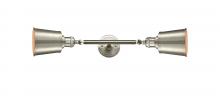 Innovations Lighting 208L-SN-M9-SN-LED - Addison - 2 Light - 5 inch - Brushed Satin Nickel - Bath Vanity Light