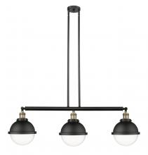 Innovations Lighting 213-BAB-HFS-82-BK - Hampden - 3 Light - 42 inch - Black Antique Brass - Stem Hung - Island Light