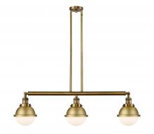 Innovations Lighting 213-BB-HFS-61-BB-LED - Hampden - 3 Light - 40 inch - Brushed Brass - Stem Hung - Island Light