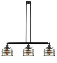 Innovations Lighting 213-BK-G78-CE - Bell Cage - 3 Light - 42 inch - Matte Black - Stem Hung - Island Light