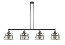 Innovations Lighting 214-BAB-G78-CE - Bell Cage - 4 Light - 53 inch - Black Antique Brass - Stem Hung - Island Light