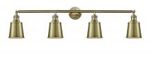 Innovations Lighting 215-AB-M9-AB-LED - Addison - 4 Light - 42 inch - Antique Brass - Bath Vanity Light