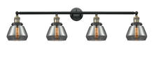 Innovations Lighting 215-BAB-G173-LED - Fulton - 4 Light - 43 inch - Black Antique Brass - Bath Vanity Light