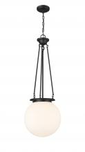 Innovations Lighting 221-1P-BK-G201-14 - Beacon - 1 Light - 14 inch - Matte Black - Chain Hung - Pendant