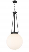 Innovations Lighting 221-1P-BK-G201-18 - Beacon - 1 Light - 18 inch - Matte Black - Chain Hung - Pendant