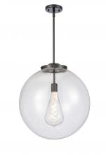 Innovations Lighting 221-1S-BK-G204-18-LED - Beacon - 1 Light - 18 inch - Matte Black - Cord hung - Pendant