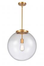 Innovations Lighting 221-1S-SG-G204-16-LED - Beacon - 1 Light - 16 inch - Satin Gold - Cord hung - Pendant