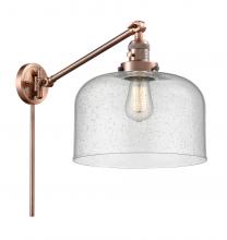 Innovations Lighting 237-AC-G74-L-LED - Bell - 1 Light - 12 inch - Antique Copper - Swing Arm