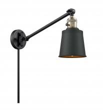 Innovations Lighting 237-BAB-M9-BK-LED - Addison - 1 Light - 8 inch - Black Antique Brass - Swing Arm