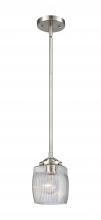 Innovations Lighting 284-1S-SN-G302-LED - Colton - 1 Light - 6 inch - Brushed Satin Nickel - Cord hung - Mini Pendant