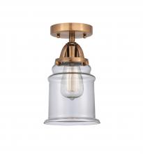 Innovations Lighting 288-1C-AC-G182-LED - Canton - 1 Light - 6 inch - Antique Copper - Semi-Flush Mount