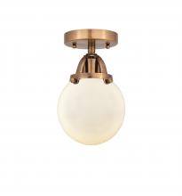 Innovations Lighting 288-1C-AC-G201-6-LED - Beacon - 1 Light - 6 inch - Antique Copper - Semi-Flush Mount