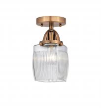 Innovations Lighting 288-1C-AC-G302-LED - Colton - 1 Light - 6 inch - Antique Copper - Semi-Flush Mount