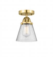 Innovations Lighting 288-1C-SG-G64-LED - Cone - 1 Light - 6 inch - Satin Gold - Semi-Flush Mount