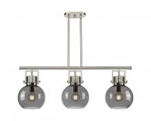 Innovations Lighting 411-3I-SN-G410-10SM - Newton Sphere - 3 Light - 42 inch - Satin Nickel - Island Light