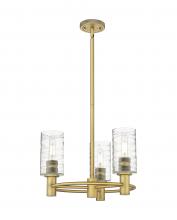 Innovations Lighting 434-3CR-BB-G434-7DE - Crown Point - 3 Light - 18 inch - Brushed Brass - Pendant