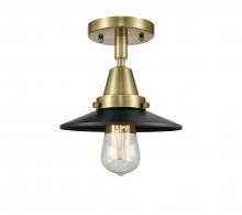 Innovations Lighting 447-1C-AB-M6-LED - Railroad - 1 Light - 8 inch - Antique Brass - Flush Mount