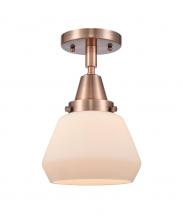 Innovations Lighting 447-1C-AC-G171-LED - Fulton - 1 Light - 7 inch - Antique Copper - Flush Mount