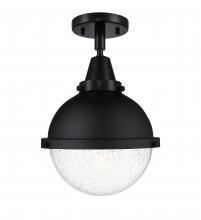 Innovations Lighting 447-1C-BK-HFS-84-BK-LED - Hampden - 1 Light - 9 inch - Matte Black - Flush Mount