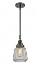 Innovations Lighting 447-1S-BK-G142 - Chatham - 1 Light - 7 inch - Matte Black - Mini Pendant