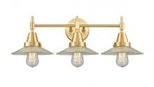 Innovations Lighting 447-3W-SG-G2-LED - Halophane - 3 Light - 27 inch - Satin Gold - Bath Vanity Light