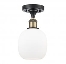 Innovations Lighting 516-1C-BAB-G101 - Belfast - 1 Light - 6 inch - Black Antique Brass - Semi-Flush Mount