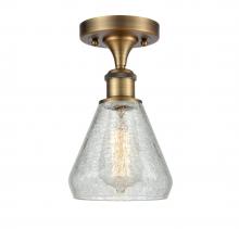 Innovations Lighting 516-1C-BB-G275-LED - Conesus - 1 Light - 6 inch - Brushed Brass - Semi-Flush Mount