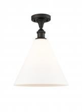 Innovations Lighting 516-1C-OB-GBC-121-LED - Berkshire - 1 Light - 12 inch - Oil Rubbed Bronze - Semi-Flush Mount